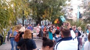 Уличные музыканты в День города. г. Москва.