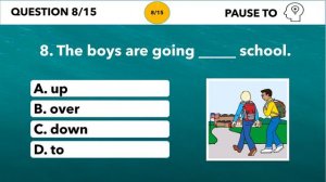 PREPOSITIONS OF MOVEMENT TEST 1