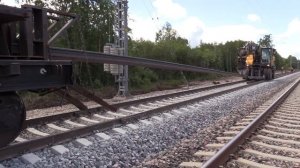 Капитальный ремонт железной дороги - все процессы / Railway track complete repair - all processes