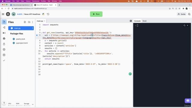 News API Getting Top Headlines for Any Country | Automate Everything with Python