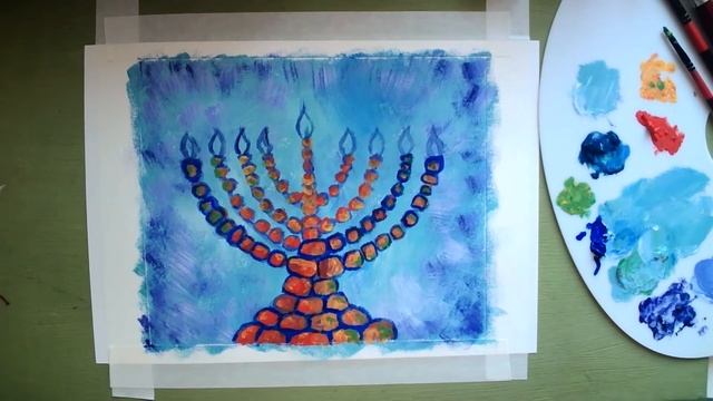 Девятисвечник (Гуашь) смотреть онлайн