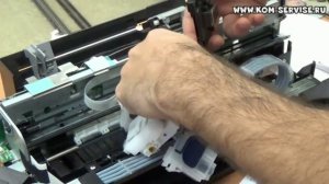 Как разобрать и собрать принтер Epson L100. Как снять печатающую головку.