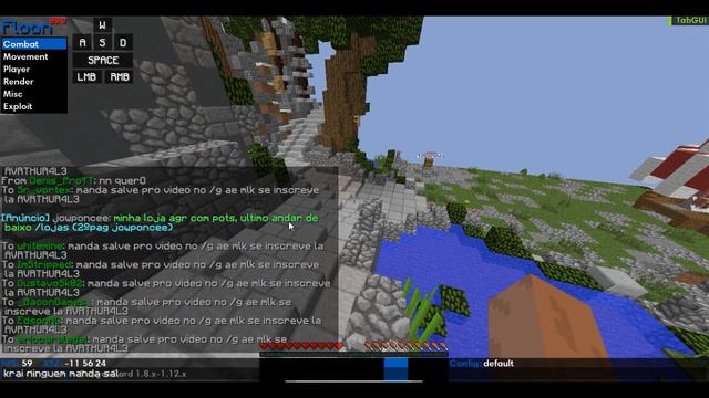 Melhor hack de minecraft (manda tell para todos do sv)