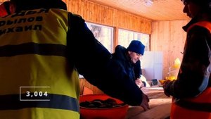 Чемпионат Москвы по зимней блесне  Старт 1го тура, взвешивание 1