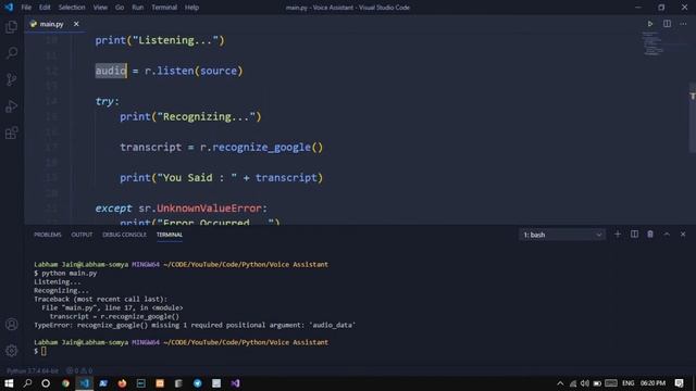 J.A.R.V.I.S In Python ??? - #1 | Making Python Able To Recognize & Speak | Must Watch | Labham Jain смотреть онлайн