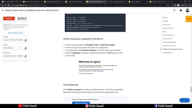 [QWIKLABS SERIES] Deploy Kubernetes Load Balancer Service with Terraform смотреть онлайн