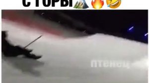 На лопате с горы😂🎄