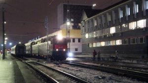 Первый рейс фирменного поезда "Сура" №52 Пенза - Москва в двухэтажном исполнении