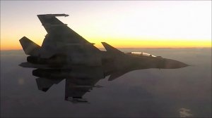 Над Японским морем два истребителя-бомбардировщика Су-34 задели друг друга в воздухе