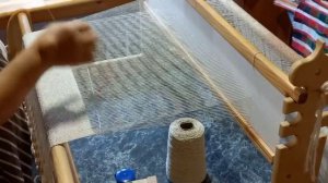 Ткачество палантина из буретного шёлка, лайфхак