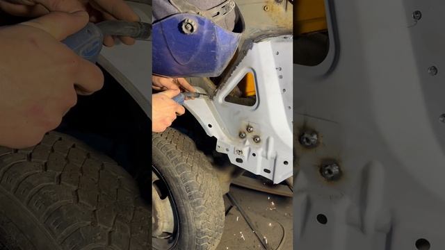 Спасли газель от металлобазы. Покраска в цвет Рапсодия.