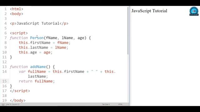 How to use JavaScript Method #htmltutorial  #javascript #method