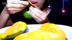 ASMR MANGO FRUIT PLATTER (EATING SOUNDS + SLURPING SOUNDS) *NO TALKING* | Phlox ASMR