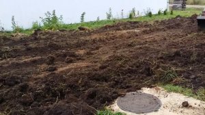 Вспашка и выравнивание участка минитрактором, подготовка к посадке