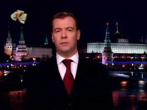 Новогоднее обращение президента РФ Д.А.Медведева (СТС, 31.12.2009)