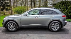 Штатный (стоковый) звук выхлопа Infiniti FX35 S50 2005 года