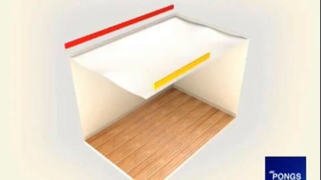 Монтаж тканевого потолка фирмы Descor. смотреть онлайн