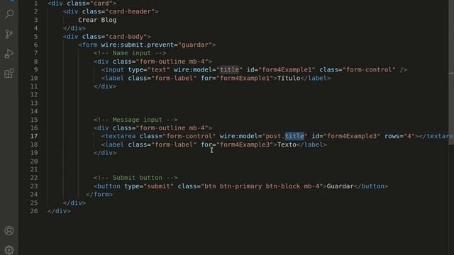 #12 CREAR BLOG LIVEWIRE - LARAVEL 8, LIVEWIRE, BOOTSTRAP 5, BLOG TUTORIAL смотреть онлайн