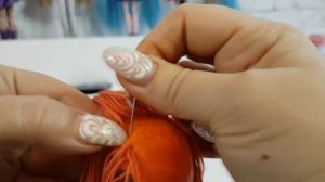 Как сделать парик для куклы из ниток. Образ Анастасии Багинской из клипа Евровидение 2017 DIY куклы
