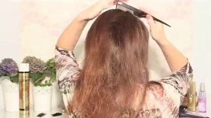 Причёска для длинных волос в стиле 60 х гг