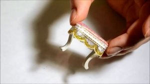 Мебель (кукольная миниатюра). Кресло,пуфик,туалетный столик,полочка.