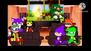 sonic characters react to archie sonic exe vs sonic scourge