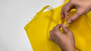 Лямки бретели из косой бейки и обработка срезов бейкой