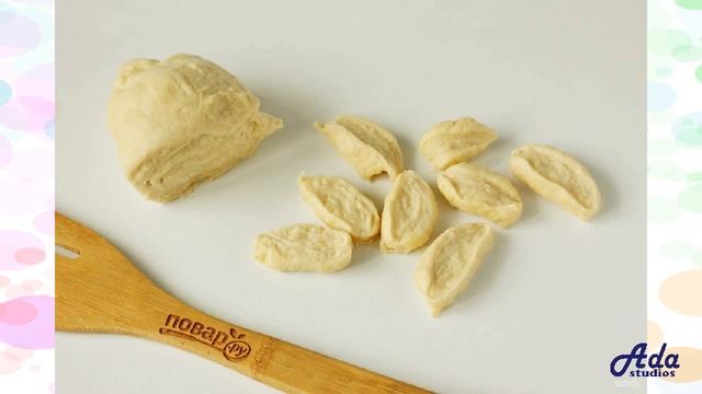Галушки на сметане Рецепт, пошаговый, как приготовить, видеорецепт