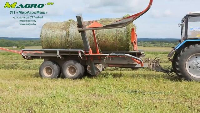 Подборщик-транспортировщик рулонов TRB смотреть онлайн