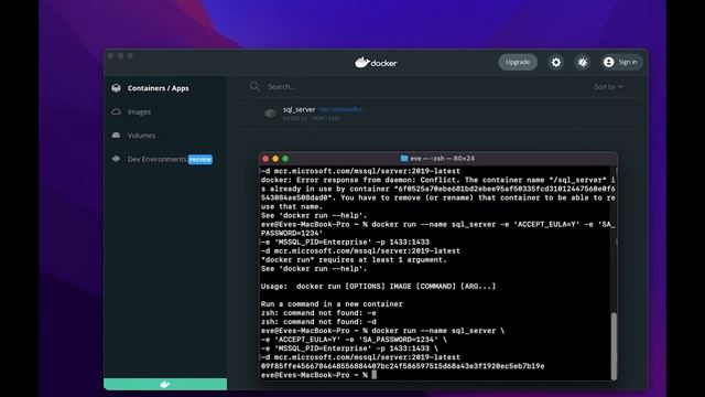 Docker SQL Server смотреть онлайн