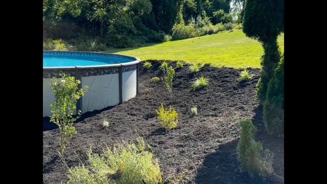 New pool and shed landscape installation in Poughquag, New York смотреть онлайн