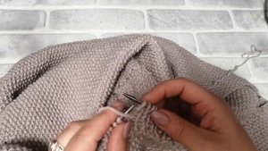Как связать планку на кардигане с отверстиями для пуговиц
