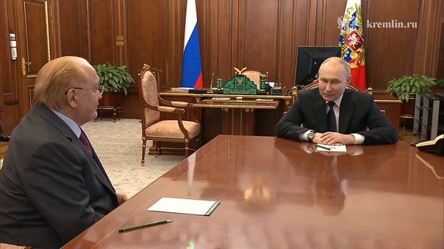 Владимир Путин. Встреча с Виктором Садовничим 3 апреля 2024 года