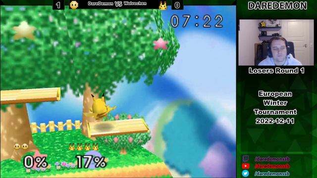 Winter Tourney December 2022 bracket 05 LR2 DareDemon Cptn Falcon, Kirby Wolvechen Pikachu смотреть онлайн