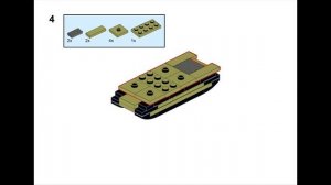Лего мини танк T-35 // Lego mini tank T-35