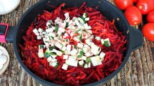 Борщ на зиму без капусты