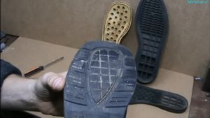 Ремонт обуви. Подошвы. Определение типа подошв 2. Виниловая подошва (ПВХ)