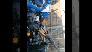 Японский мини трактор Iseki TU 180F устранение течи моторного масла  с двигателя