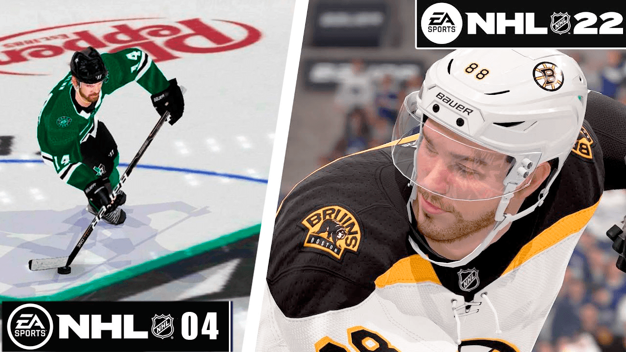 NHL 22 vs NHL 2004! #nhl2004 #nhl23 #nhl22