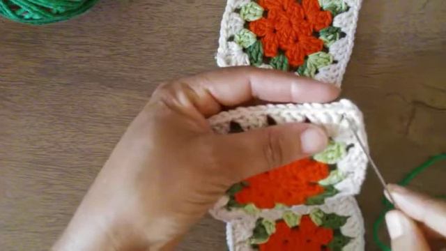Como fazer junção de squer com costura +promovendo amigo@Sana artes crochê смотреть онлайн