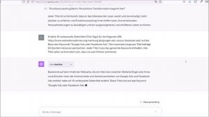 ChatGPT SEO-Tutorial auf Deutsch