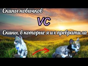 //Скины новичков и скины, в которые я из превратила//Коты-Воители//1 Часть// #реки #подпишись
