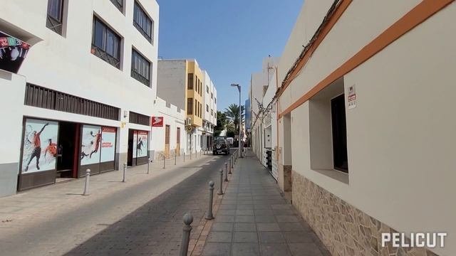 Gran Tarajal,остров Fuerteventura,поездка по окрестностям,прогулка по посёлку,пляж и кафе...