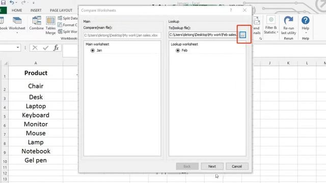 Kutools for Excel | Compare two sheets for differences смотреть онлайн
