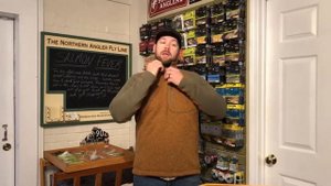 Simms Rivershed 1/4 Zip Fleece with The Northern Angler