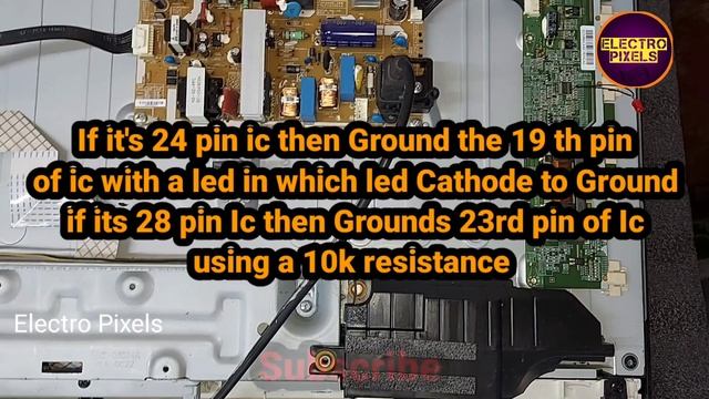 SS1091ASN Inverter Ic Protection Removal || Samsung 32 inch lcd Tv no Display || Inverter Ic fault