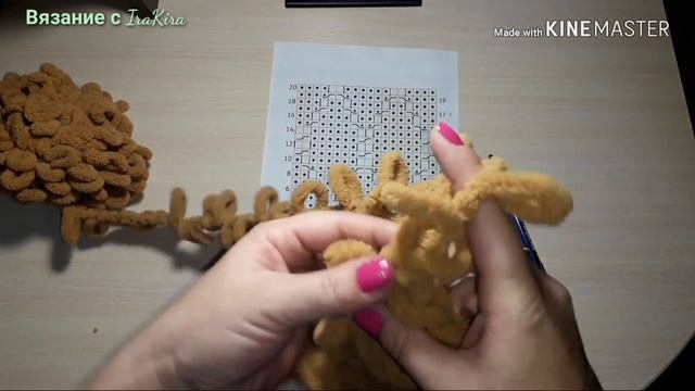 Узор "Ромбы" для пряжи Пуффи Ализе (Alize PUFFY ). Вязание руками. смотреть онлайн