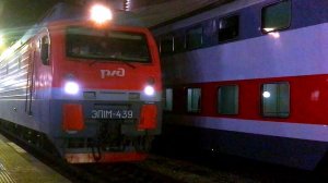 Поезд 237Э  Кисловодск—Нижний Новгород, прибывает на Ростов-Главный / Train Rostov Station (Russia)