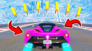 СПУСК БЕЗ ТОРМОЗОВ НА ЧИТЕРСКОЙ ТАЧКЕ ПО МЕГА ТРАМПЛИНУ 2 в ГТА 5 МОДЫ! ОБЗОР МОДА в GTA 5 ВИДЕО