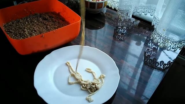 Печеночные колбаски с гречкой!